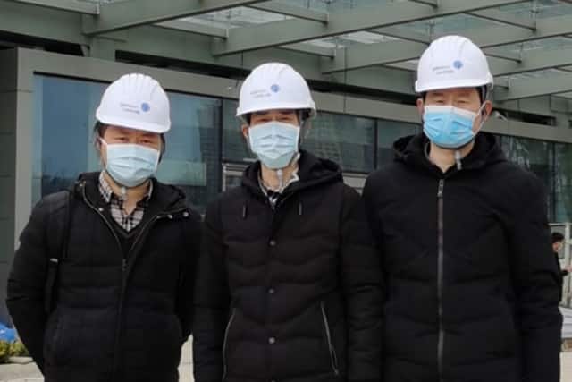 The project team leaving for Taikang Tongji (Wuhan) Hospital