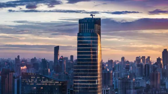 Cityscape during dusk